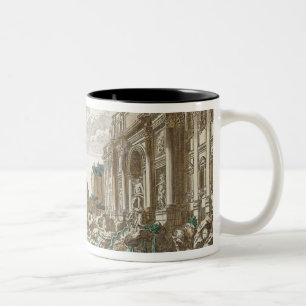 The Trevi Fountain, Rome Two-Tone Coffee Mug