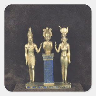 The Triad of Osorkon II, reign of Osorkon II Square Sticker
