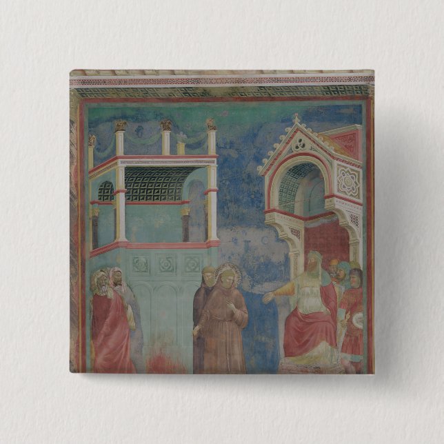 The Trial by Fire 15 Cm Square Badge (Front)