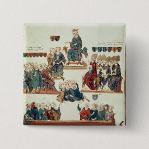 The Trial of Robert d'Artois , Count of 15 Cm Square Badge
