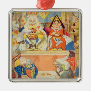 The Trial of the Knave of Hearts Metal Ornament