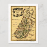 The Tribes of Israel in PalestinePanoramic Map