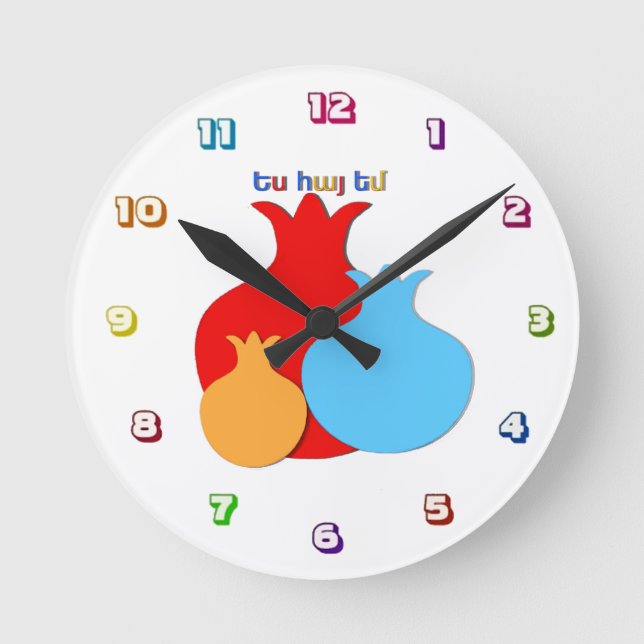 The Tricolor Acrylic Wall Clock (Front)