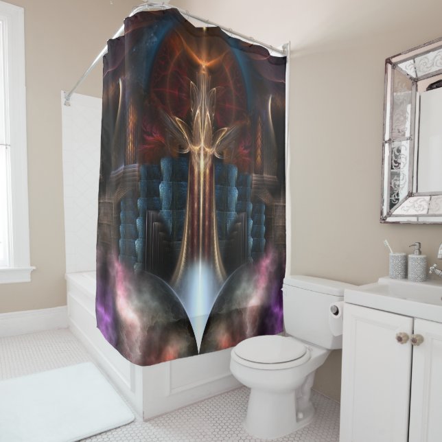 The Trilicon Shower Curtain (In Situ)