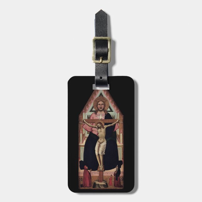 “The Trinity” custom luggage tag (Front Vertical)