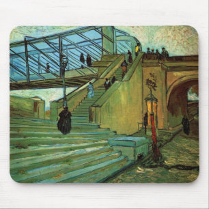 The Trinquetaille Bridge by Vincent van Gogh Mouse Pad
