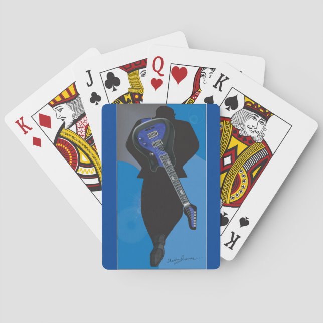 The Trio Collection-Guitar Man 1-Deck of Cards (Back)