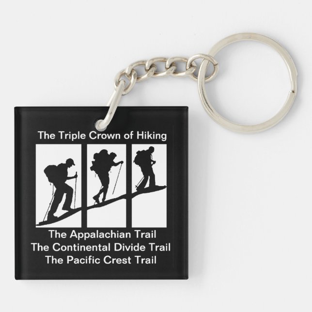 The Triple Crown of Hiking Key Ring (Back)