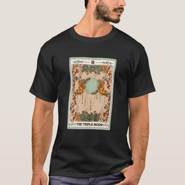 The Triple Moon Tarot Card Celestial Moon Phase My T-Shirt (Front)