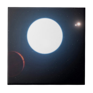 The Triple Star System Hd 131399 Ceramic Tile