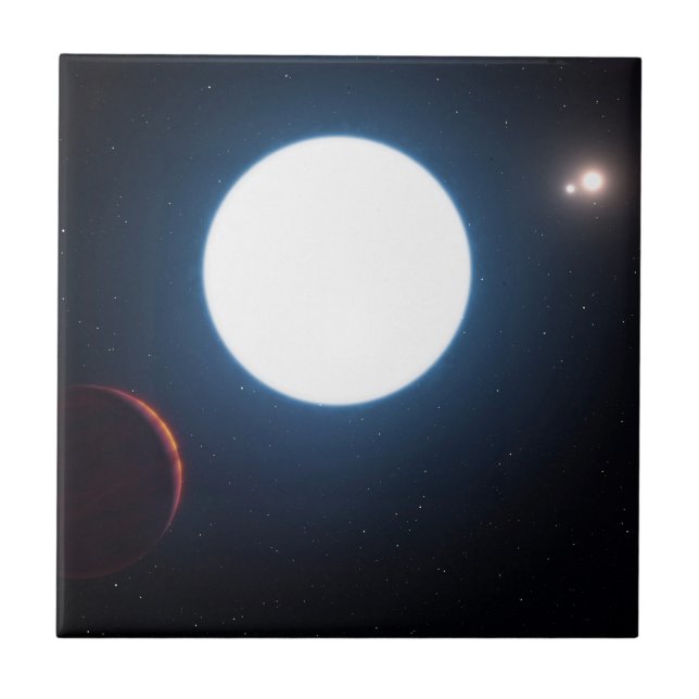 The Triple Star System Hd 131399 Ceramic Tile (Front)