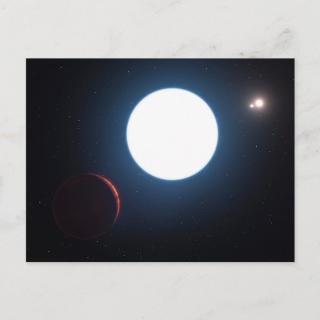 The Triple Star System Hd 131399 Postcard (Front)