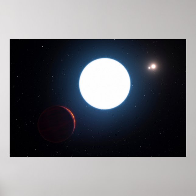 The Triple Star System Hd 131399 Poster (Front)