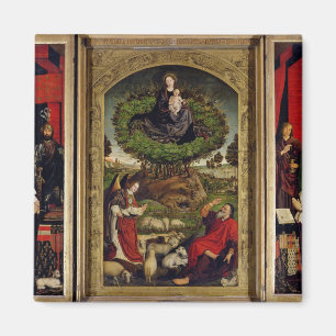 The Triptych of Moses and the Burning Bush Magnet