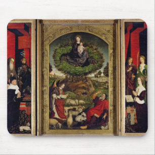 The Triptych of Moses and the Burning Bush Mouse Pad