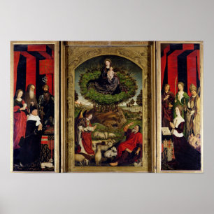 The Triptych of Moses and the Burning Bush Poster