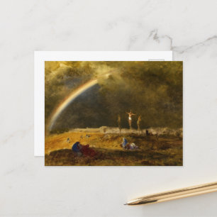 The Triumph at Calvary, 1874 by George Inness Holiday Postcard