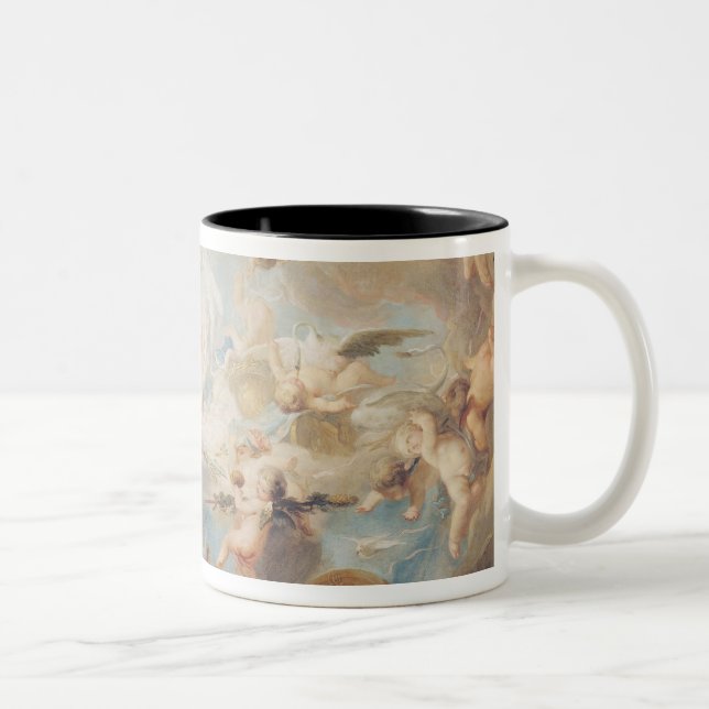 The Triumph of Cupid over all the Gods, 1752 Two-Tone Coffee Mug (Right)