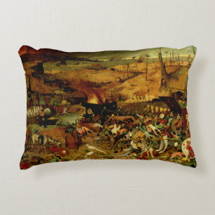 The Triumph of Death, c.1562 (oil on panel) Decorative Cushion