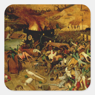 The Triumph of Death, c.1562 (oil on panel) Square Sticker
