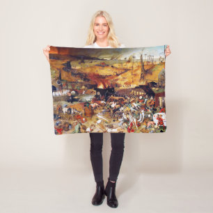 The Triumph of Death, Pieter Bruegel Fleece Blanket