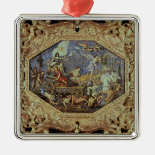 The Triumph of Louis XIII over Enemies Metal Ornament