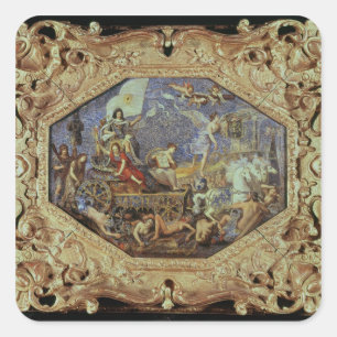 The Triumph of Louis XIII over Enemies Square Sticker