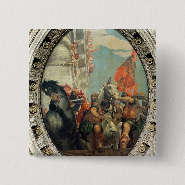 The Triumph of Mordecai 15 Cm Square Badge (Front)