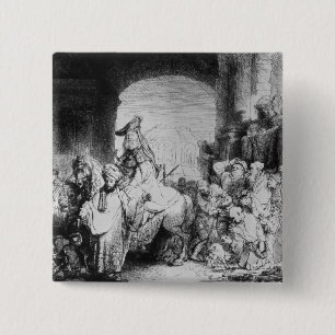 The Triumph of Mordecai, c.1640 15 Cm Square Badge