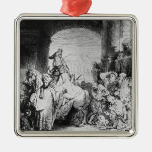 The Triumph of Mordecai, c.1640 Metal Ornament