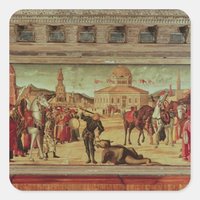 The Triumph of St. George, 1501-7 Square Sticker (Front)