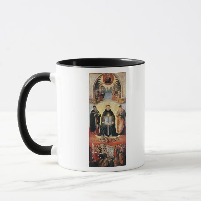 The Triumph of St. Thomas Aquinas Mug (Left)