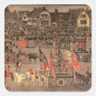 The Triumph of the Archduchess Isabella (1556-1633 Square Sticker