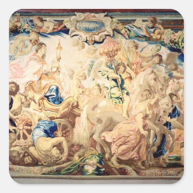The Triumph of the Eucharist Square Sticker (Front)