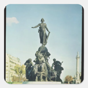 The Triumph of the Republic, 1879-99 Square Sticker