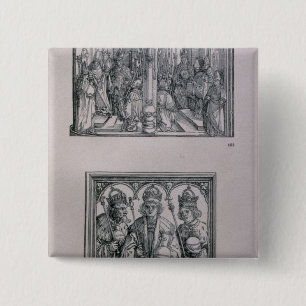 The Triumphal Arch of Emperor Maximilian I 15 Cm Square Badge