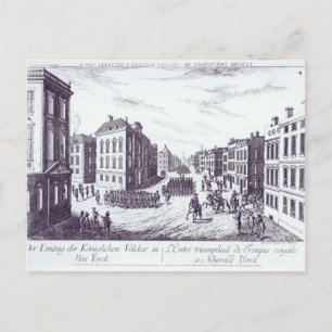 The Triumphant Entry of the Royal Troops Postcard