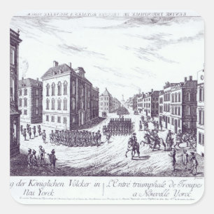 The Triumphant Entry of the Royal Troops Square Sticker