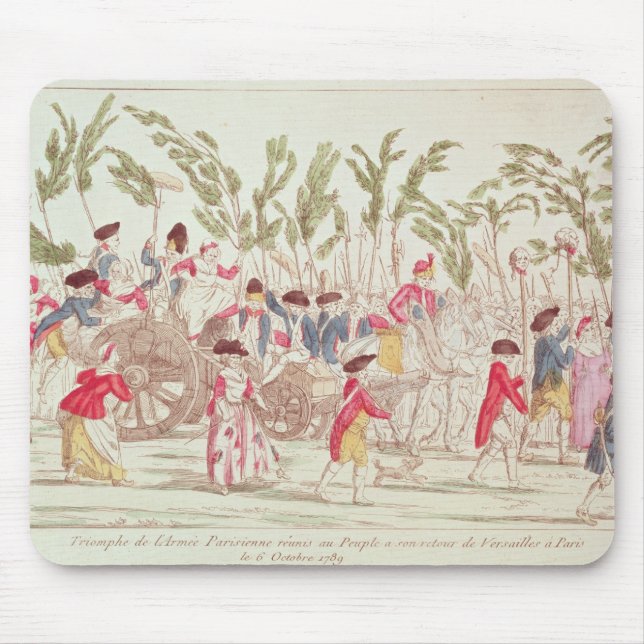The Triumphant Parisian Army Returning Mouse Pad (Front)