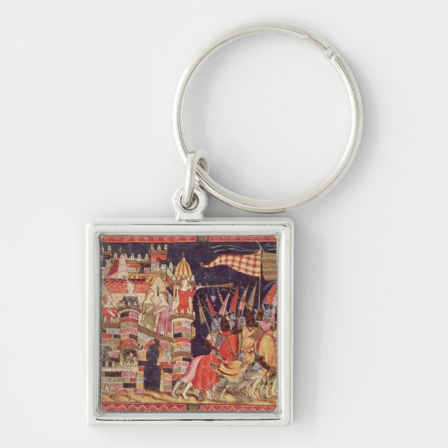 The Trojans Leaving for Battle Key Ring (Front)