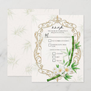 The Tropical Imperial Bamboo Garden Wedding Invitation