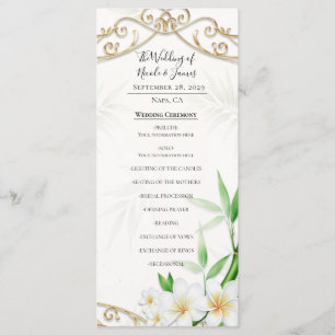 The Tropical Imperial Bamboo Garden Wedding Menu