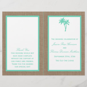 The Tropical Palm Tree Beach Wedding Collection