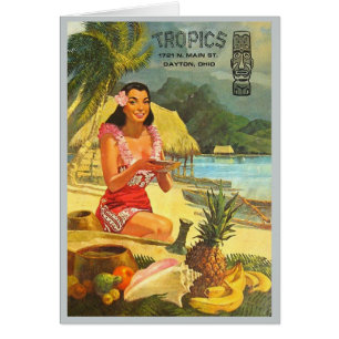 The Tropics classic Tiki menu