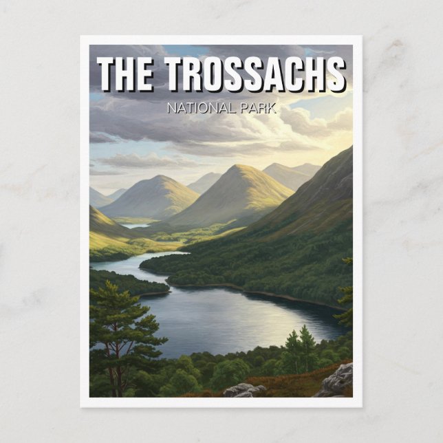 The Trossachs National Park Scotland Travel Postcard (Front)