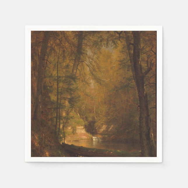 The Trout Pool (1870) Artwork - Paper Napkin (Front)