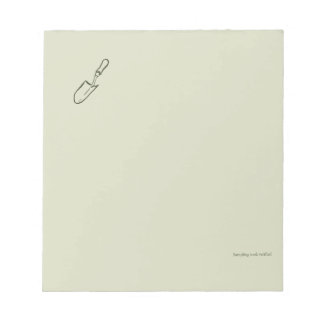 The Trowel -Botanists Pause- Minimalist Notepad