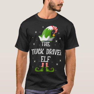 The Truck Driver Elf Family Matching Christmas T-Shirt