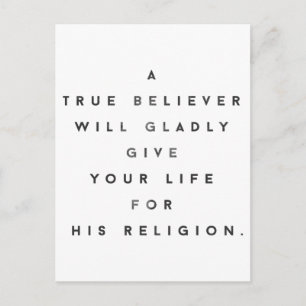 The True Believer Postcard