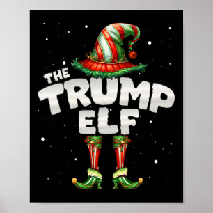 The Trump Elf Family Matching Group Christmas  Poster